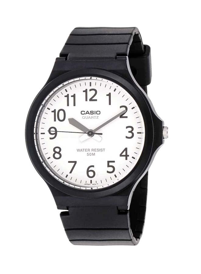 كاسيو ساعة يد بعقارب وسوار من السيليكون طراز MW-240-7B للرجال - Image 1