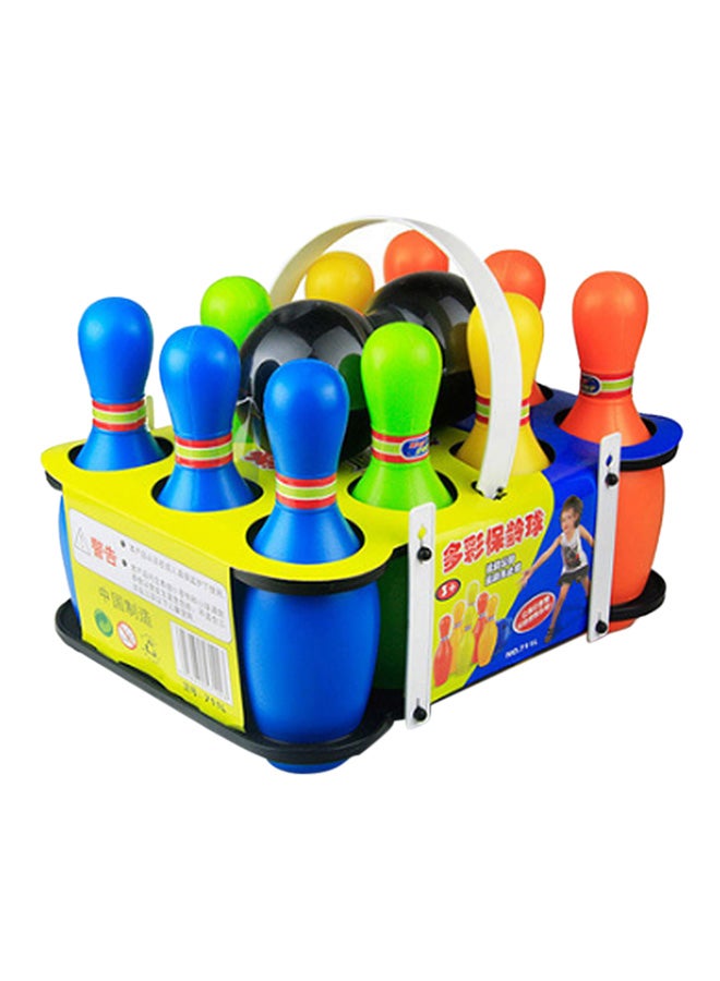12 Piece Plastic Bowling Game Set 19cm  - Image 1
