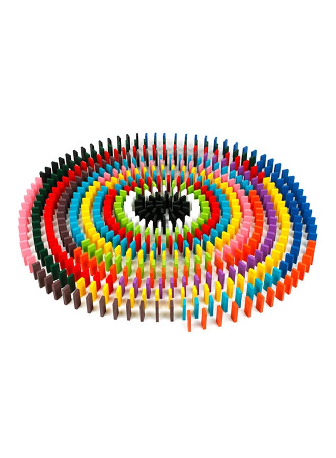 طقم مكعبات دومينو خشبية من 120 قطعة - Image 3