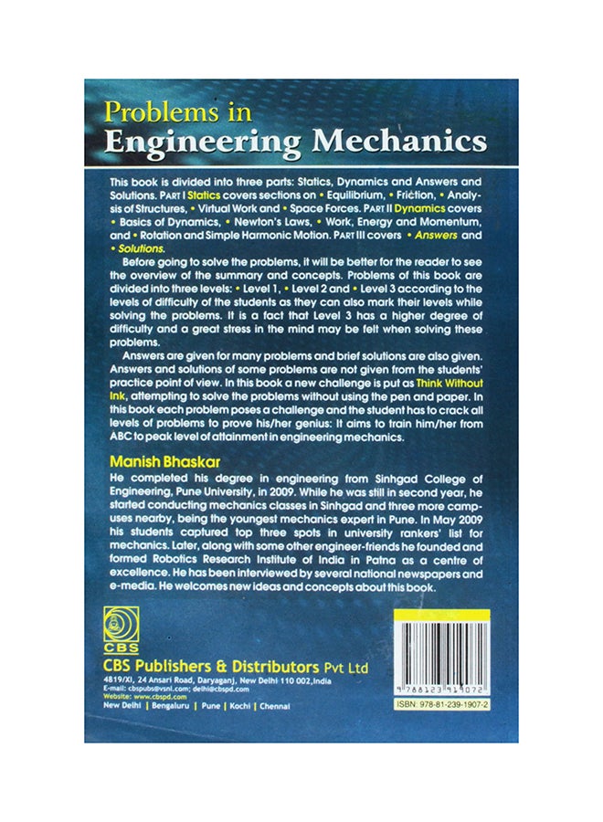 Problems In Engineering Mechanics printed_book_paperback english - 1/1/2010  - Image 2