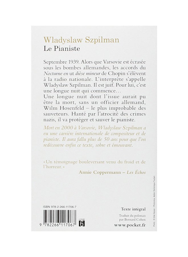 Le Pianiste - Paperback French by Wladyslaw Szpilman - 2003 - Image 2