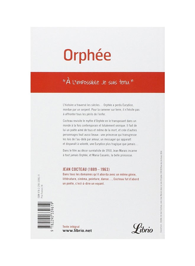 Orphee - Paperback French by Jean Cocteau - 1996 - Image 2