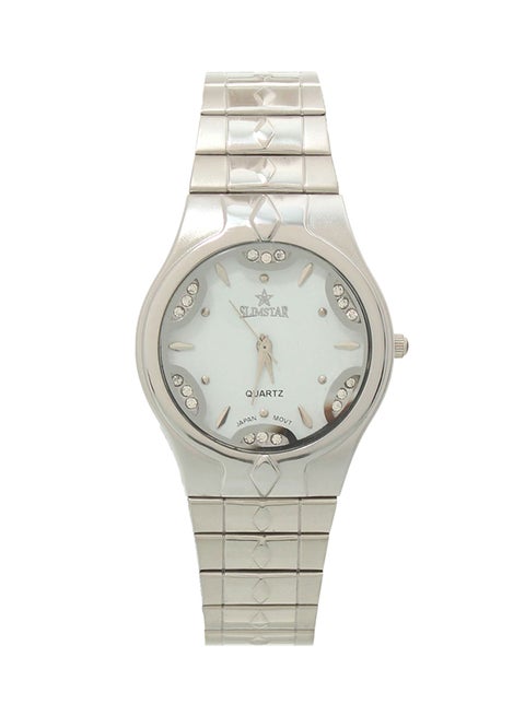 men Stone Studded Analog Watch 9105