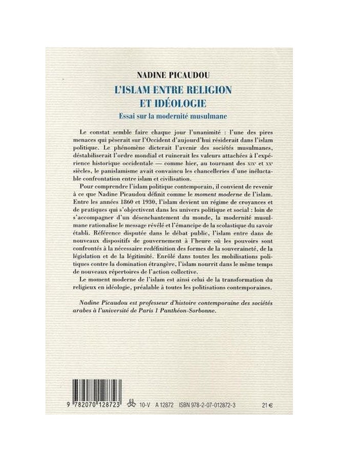L'Islam Entre Religion Et IdéOlogie - Paperback French by Nadine Picaudou - 21/06/2010  - Image 2