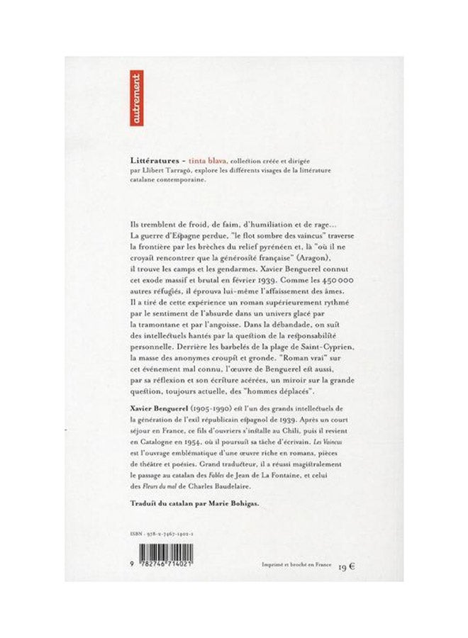 Les Vaincus - Paperback French by Xavier Benguerel  - Image 2