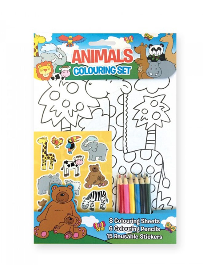 Animals Colouring Set - Paperback English by Alligator Publishing 