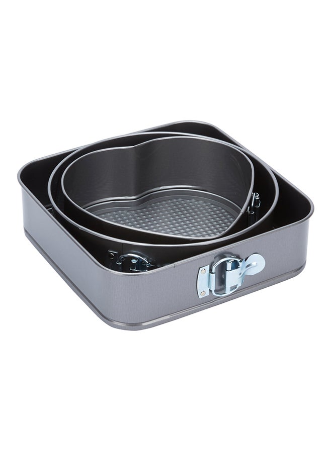 Home Box 3-Piece Crystal Baking Pan Set Black Standard  - Image 1