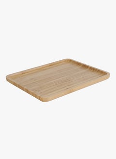 Home Box Wooden Serving Tray Beige L  - Image 4