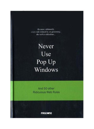 Never Use Pop-Up Windows - Paperback English - v1546603375/N11183645A_1
