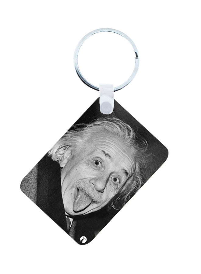 BP 2-In-1 Printed Keychain Black/White - Image 1