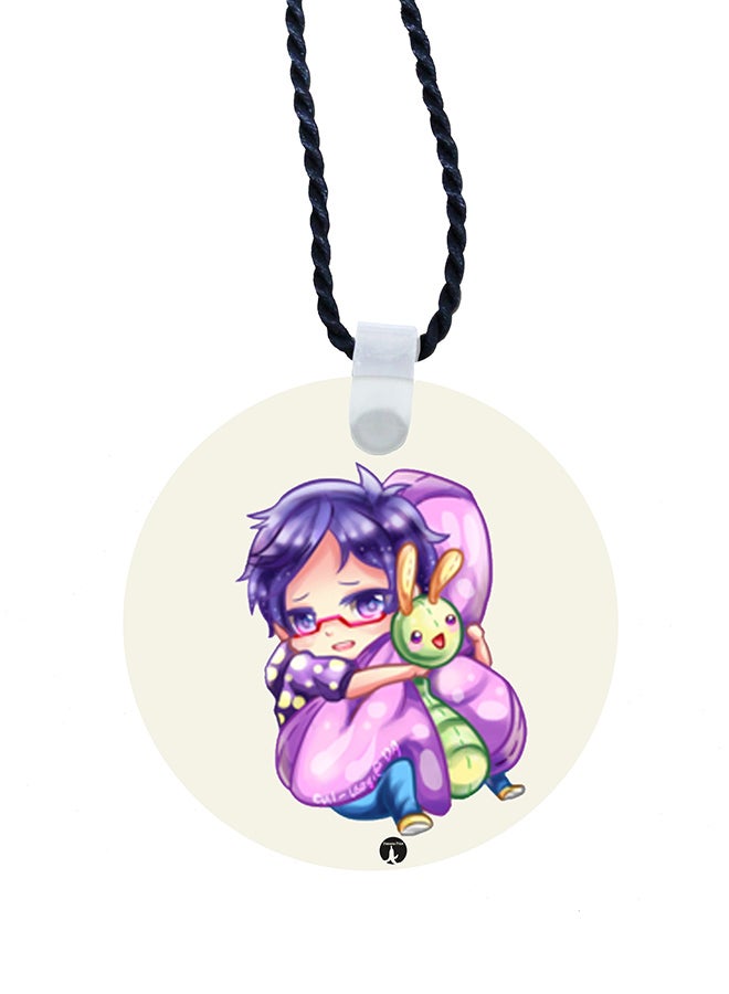 BP 2-In-1 Printed Keychain Necklace Multicolour - Image 2