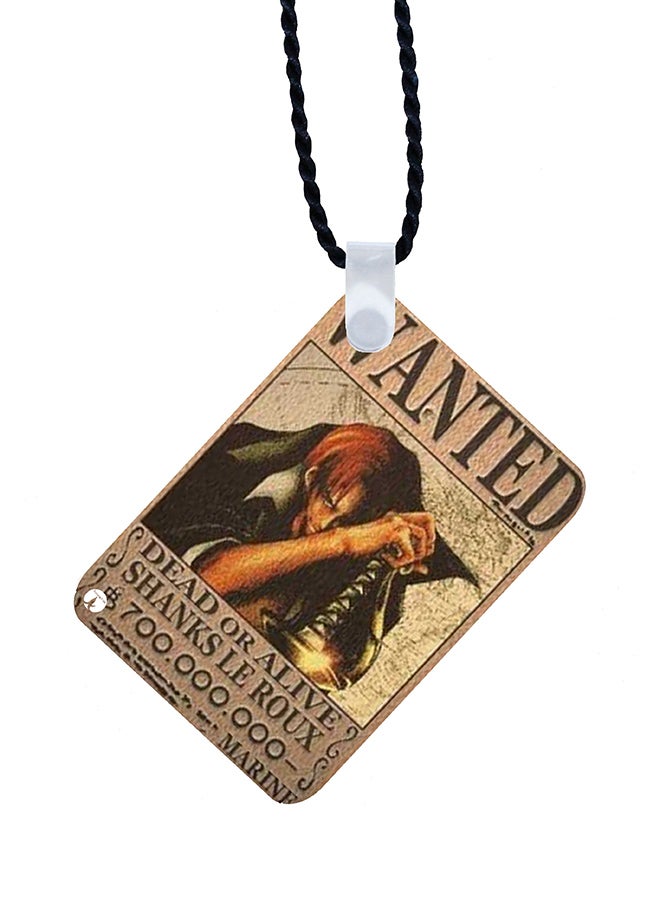 BP 2-In-1 One Piece Printed Keychain And Necklace Beige/Brown/Black - Image 2