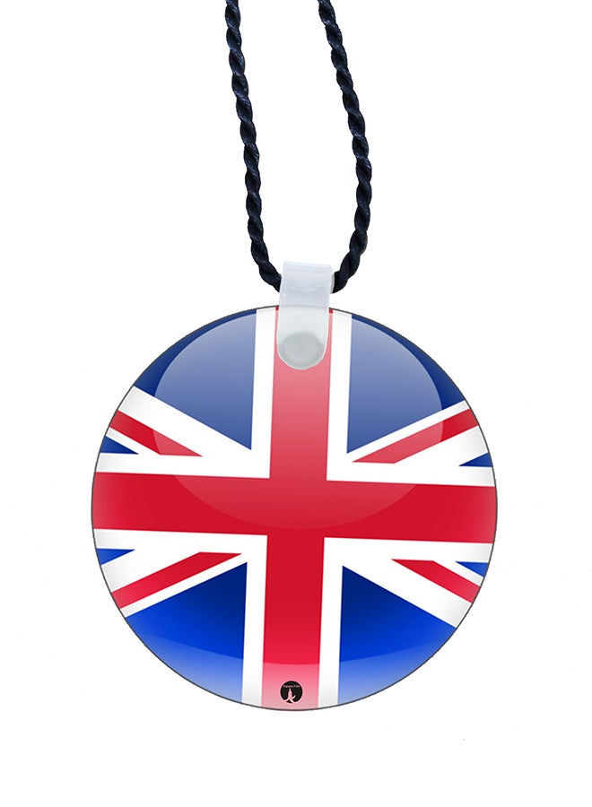 BP 2-In-1 British Flag Printed Keychain And Necklace Blue/Red/White - Image 2