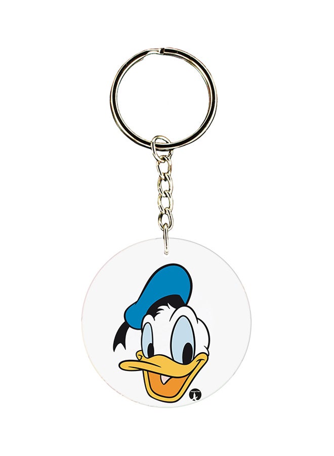 BP Disney Character Printed Keychain Silver/Blue/White