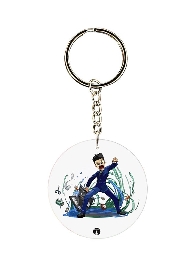 BP Anime Hunter x Printed Keychain Blue/Green/Beige