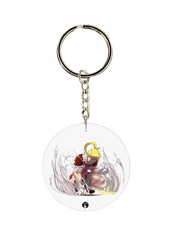 BP Anime Hunter x Hunter Printed Keychain Yellow/Red/White