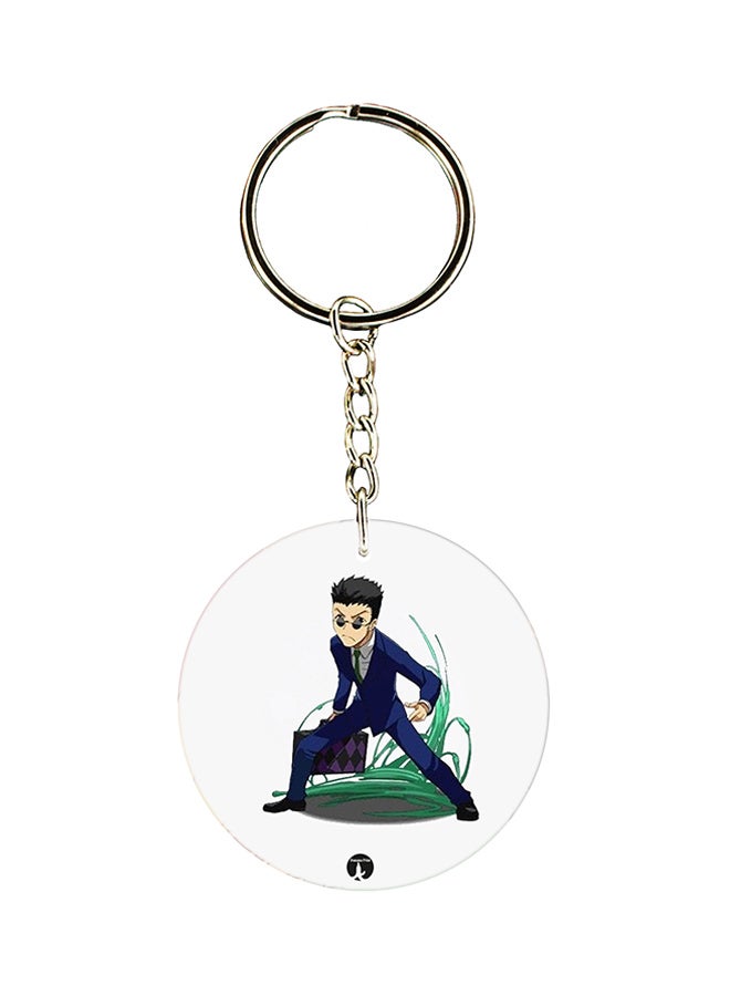 BP Anime Hunter x Hunter Printed Keychain White/Blue/Silver