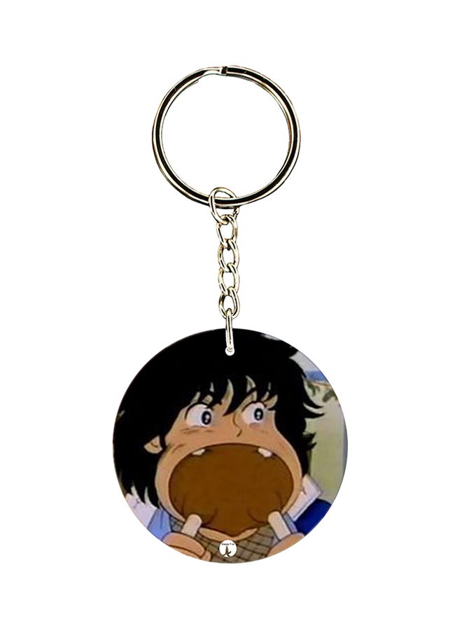 BP Anime Kabamaru Printed Keychain Black/Brown/Silver