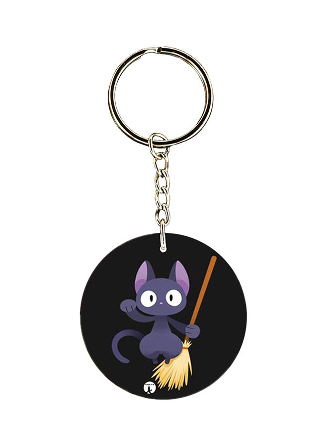 BP Anime Kikis Delivery Service Printed Keychain Black/Purple/Silver