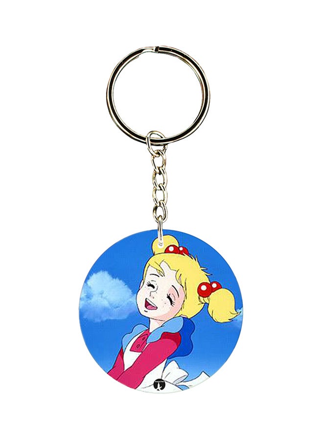 بي بي سلسلة مفاتيح بتصميم شخصية الأنمي ساندي بل تستخدم على الوجهين متعدد الألوان