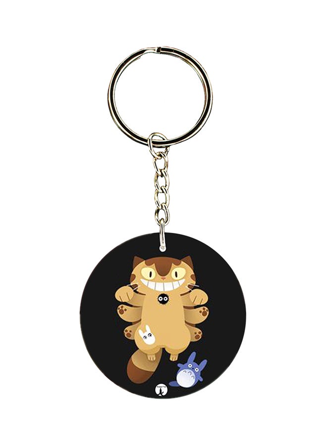 BP Double Sided Anime Tototro Keychain Black/Yellow/White