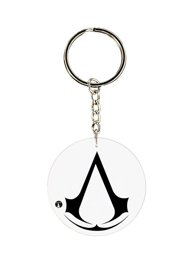 BP Assassain's Creed Logo Keychain Black/White