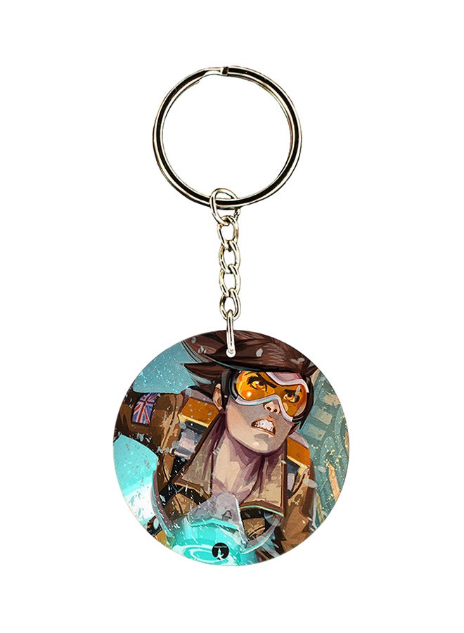 BP Overwatch Logo Keychain Multicolour