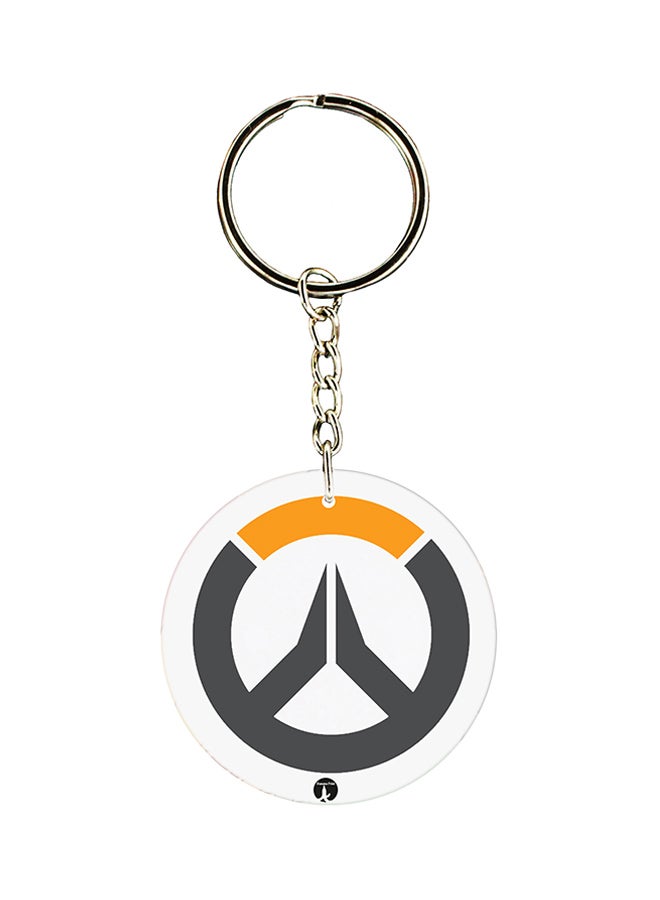 BP Overwatch Logo Keychain Grey/Yellow