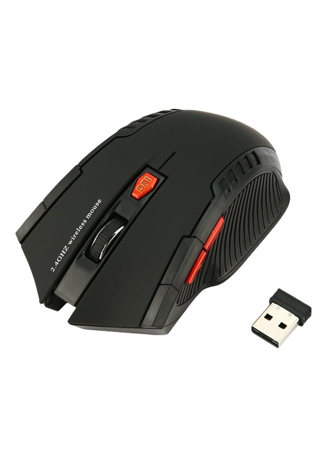 Wireless Optical Mouse With USB Adapter Black - Image 1