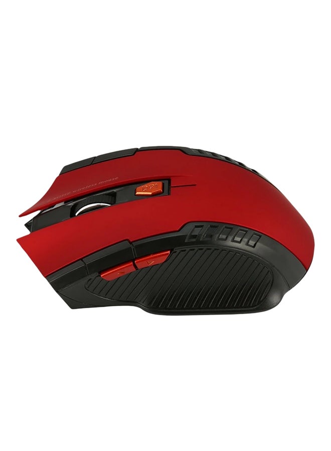 2.4Ghz Wireless Mouse With USB Adapter Red - Image 3