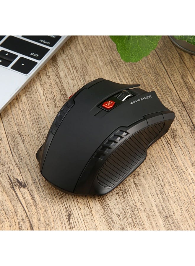 Wireless Optical Mouse With USB Adapter Black - Image 2