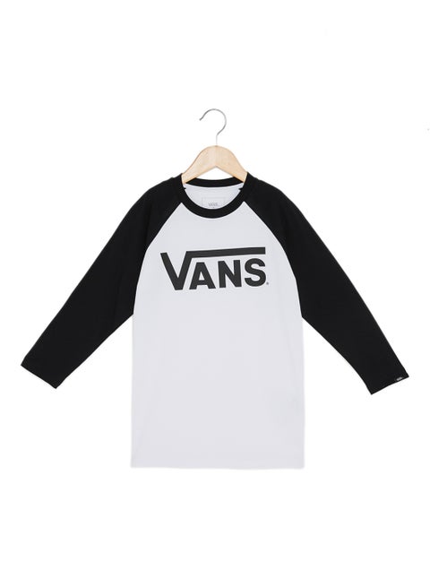 Classic Raglan T-Shirt WHITE-BLACK