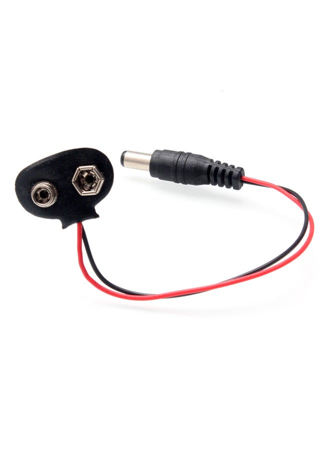 Generic - 5-Piece 9V Battery Clip With 5.5Mm X 2.1Mm Plug For Arduino Uno R3 - Image 1