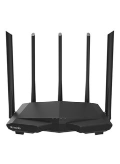 AC7 Wireless Router 2.4GHz + 5GHz Dual Frequency/1167Mbps/5 x 6dBi Antenna CN-Plug 1167 Mbps Black