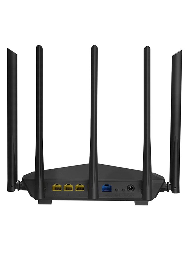 Tenda - AC7 Wireless Router 2.4GHz + 5GHz Dual Frequency/1167Mbps/5 x 6dBi Antenna CN-Plug 1167 Mbps Black - Image 1