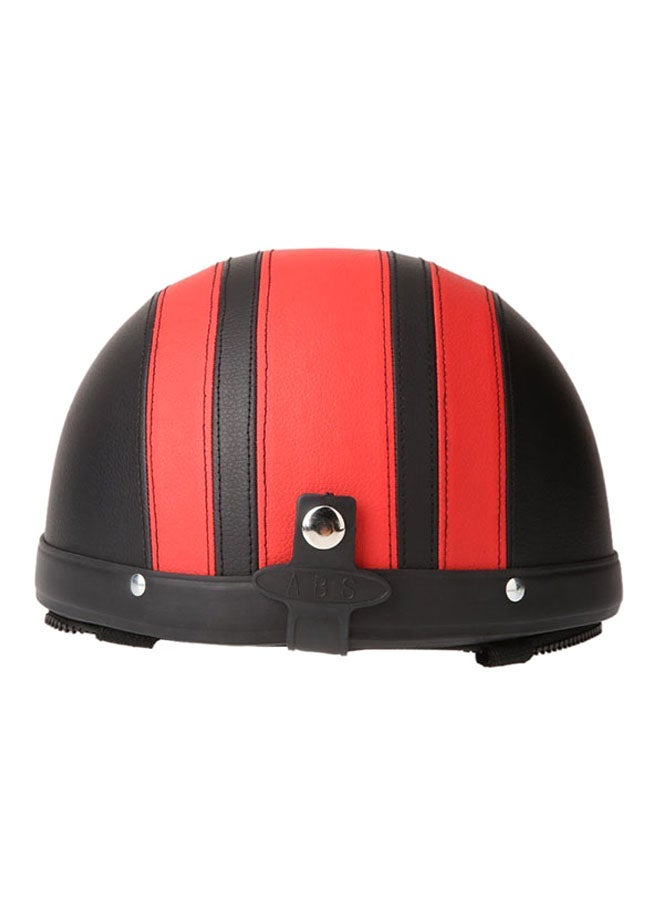 Generic Motorcycle Scooter Open Face Half Leather Helmet  - Image 2