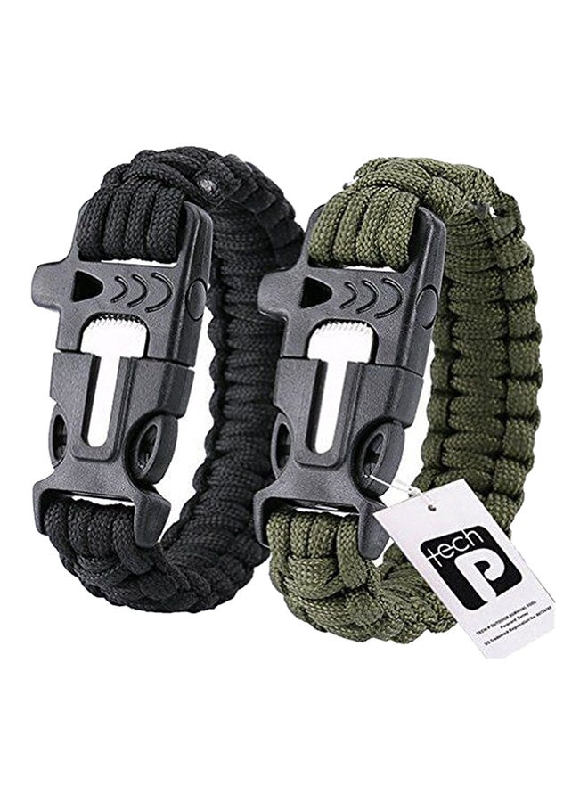 Generic 2-Piece Survival Bracelet Set 10inch - Image 1