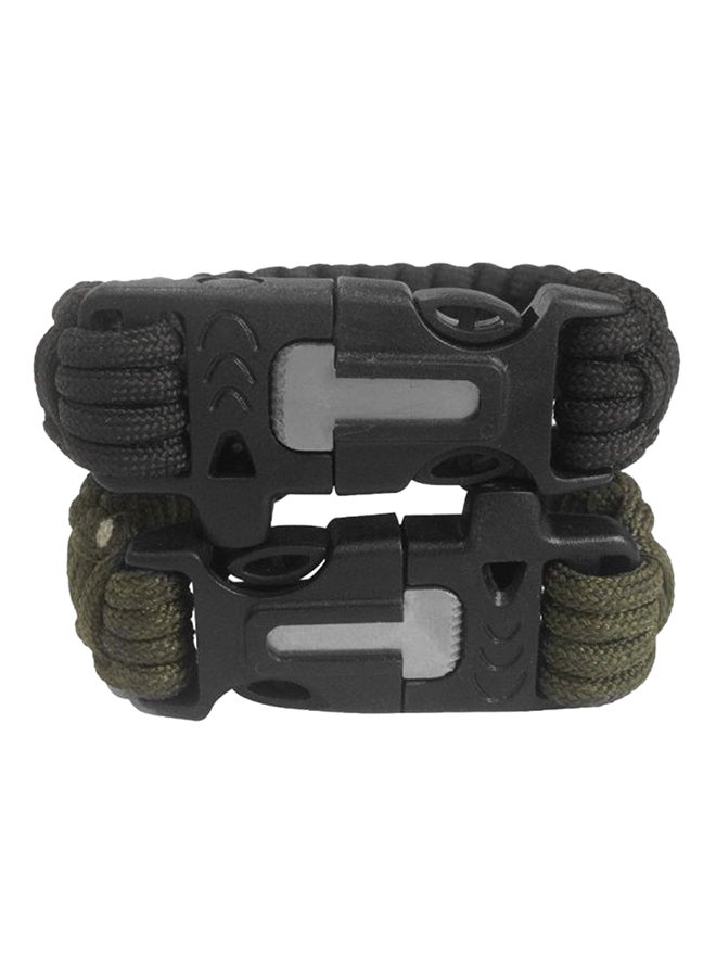 Generic 2-Piece Survival Bracelet Set 10inch - Image 2