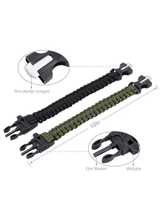 Generic 2-Piece Survival Bracelet Set 10inch - Image 3
