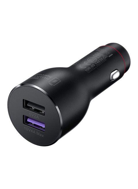 محول سيارة USB مزدوج رمادي داكن