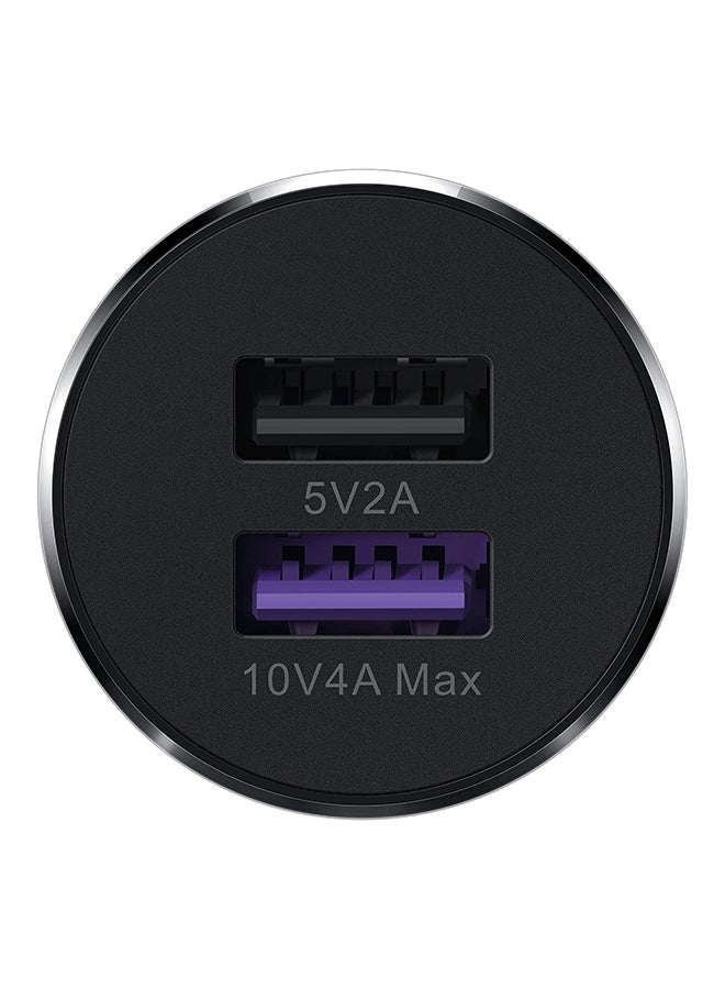 محول سيارة USB مزدوج رمادي داكن