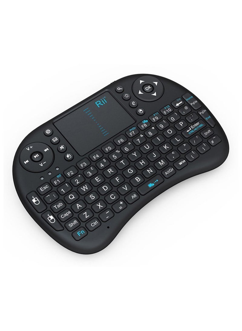 2.4Ghz Backlit Wireless RC-Keyboard With Touchpad Black  - Image 2