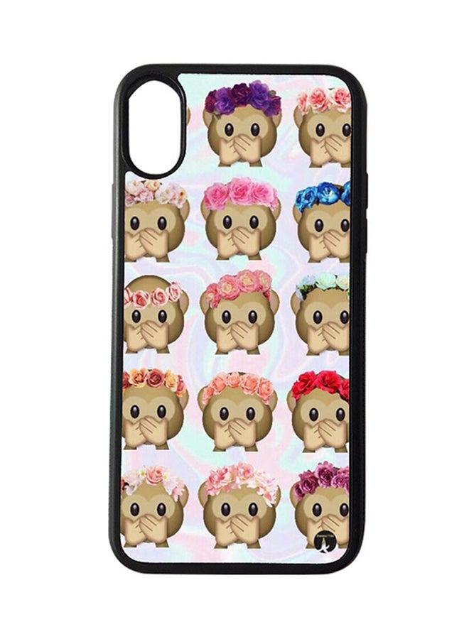 BP Protective Case Cover For Apple iPhone XS Max Emojis (Black Bumper)