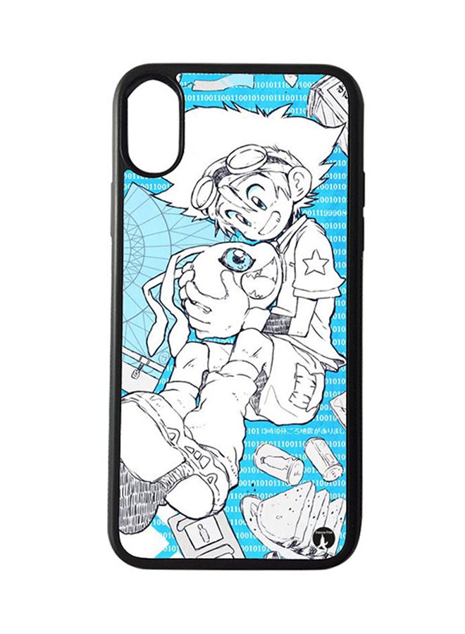 BP Protective Case Cover For Apple iPhone XS Max The Anime Digimon (Black Bumper)