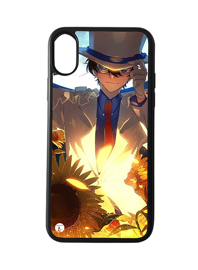 بي بي غطاء حماية واق لهاتف أبل آيفون XS ماكس ذا إنمي ديتكتيف كونان (بلاك بامبر)