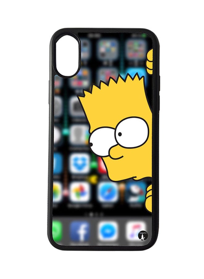 BP Protective Case Cover For Apple iPhone XS Max The Simpsons (Black Bumper)