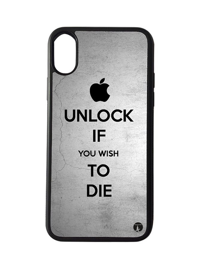 BP Protective Case Cover For Apple iPhone XS Max English Phrases (Black Bumper)