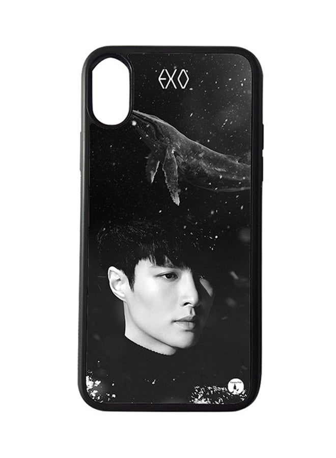 Protective Case Cover For Apple iPhone XS Max The Korean Band Exo (Black Bumper)