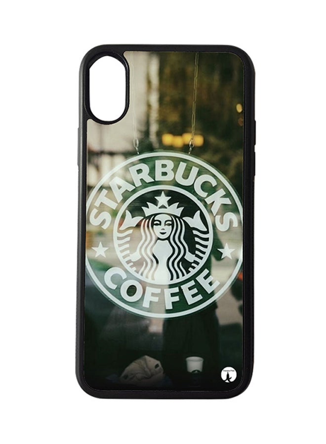 BP Protective Case Cover For Apple iPhone XS Max Starbucks (Black Bumper)