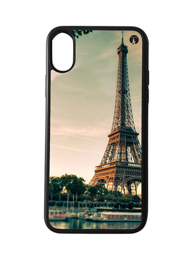 BP Protective Case Cover For Apple iPhone XS Max The Eiffel Tower (Black Bumper)
